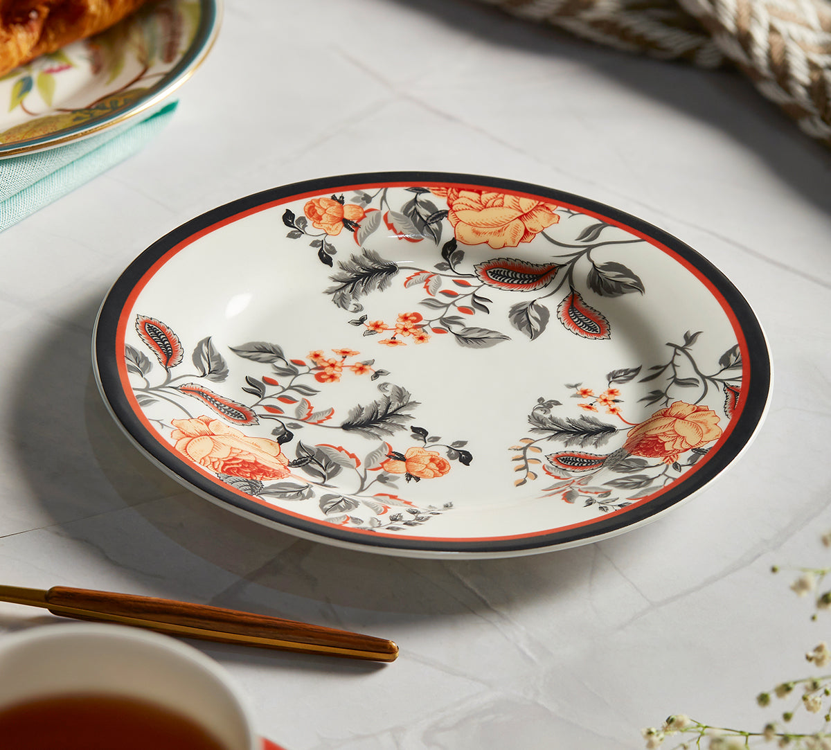 India Circus Onyx elegance Dinner Side Plate 7" 1 Piece