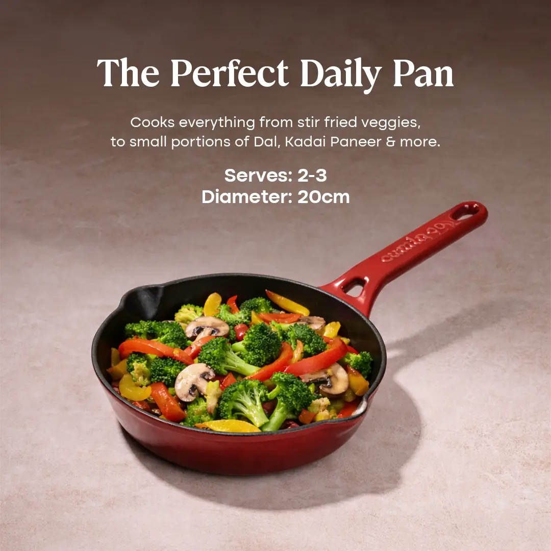 No. 8 Enamel Cast Iron Pan (20cm)