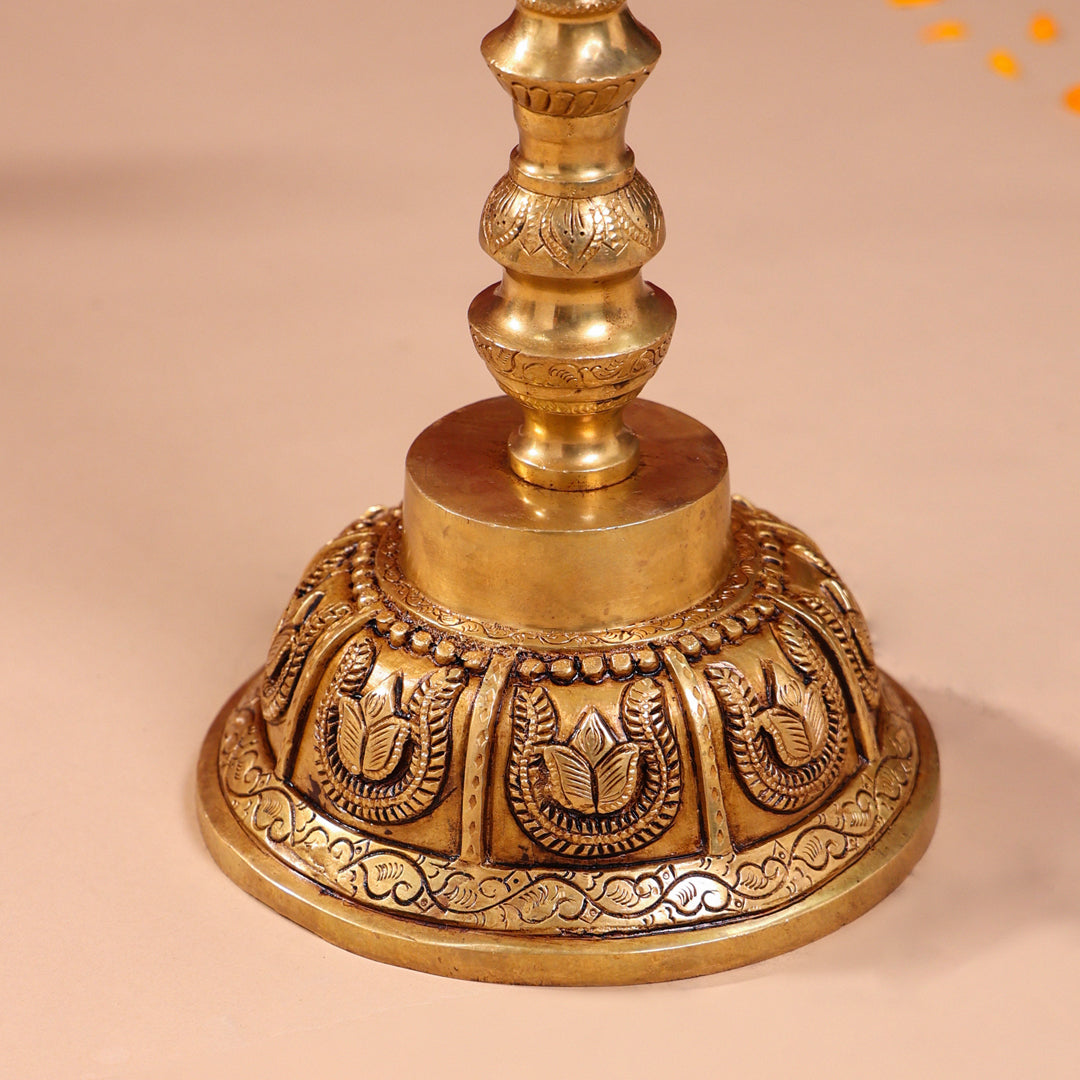 Brass Superfine Kamdhenu Long Lamp (33 Inch)