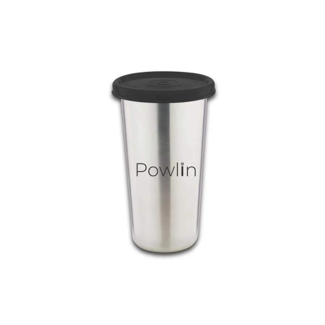 Powlin Junior Steel Sipper Tumbler Combo (3 Set) with Lid – 250ml | Leak-Proof & Travel-Friendly