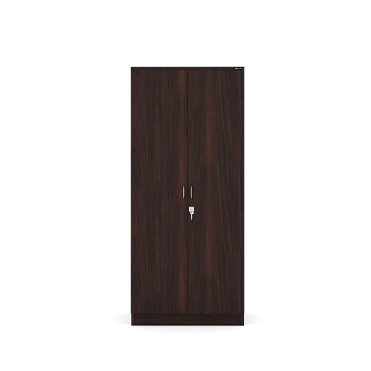 Nilkamal Crystal 2 Door Wardrobe (New Wenge & Natural Ebony)