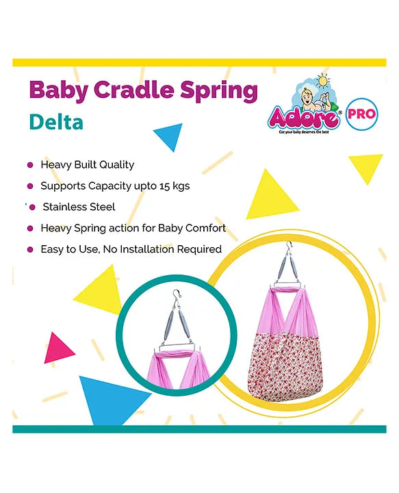 Adore Pro Delta Baby Cradle Spring - Silver