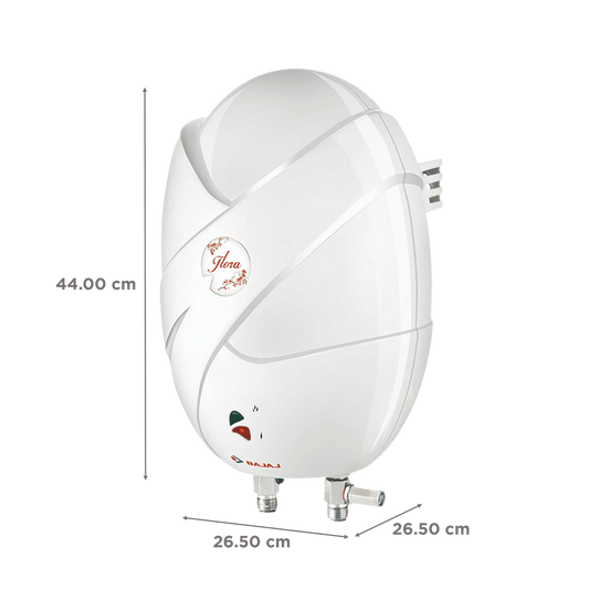 BAJAJ Flora 3 Litres Instant Water Geyser (4500 Watts, White)