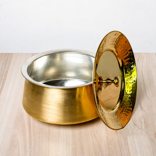 Brass Biriyani Handi with Lid