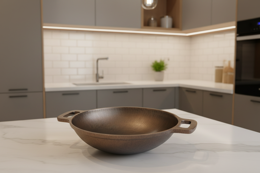 SUPER SMOOTH Cast Iron Kadai (WOK MODEL)