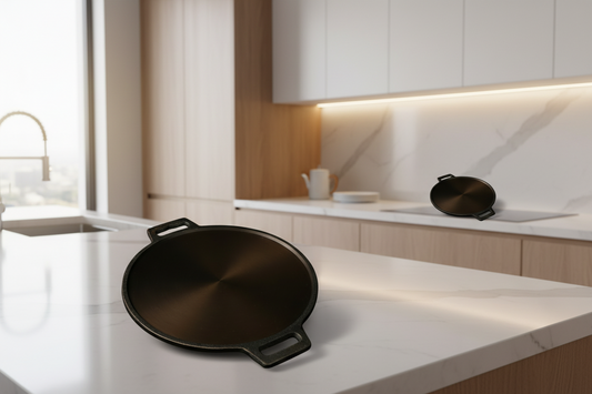 SUPER SMOOTH Cast Iron DOSA Tawa (LARGE PAPER ROAST)