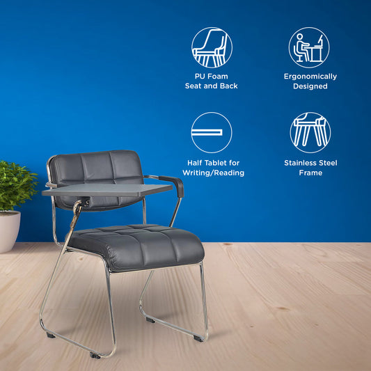 Nilkamal Contract 02 with Half Tablet (Black)