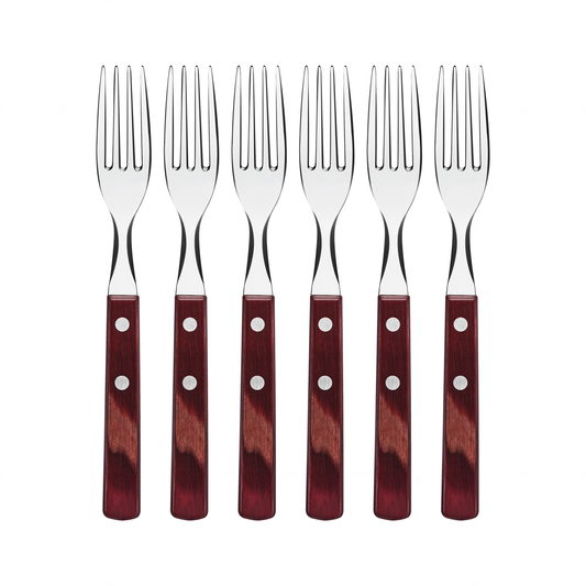 Polywood Forks Set 6Pc - Red