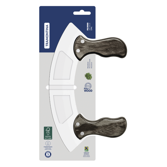 Polywood Mincing Knife - Brown