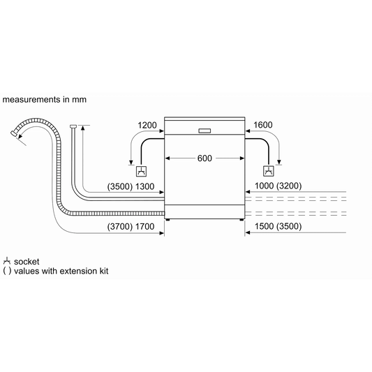 BOSCH Series 6 13 Place Settings Free Standing Dishwasher with Glass Protection Technology (Silver Inox)