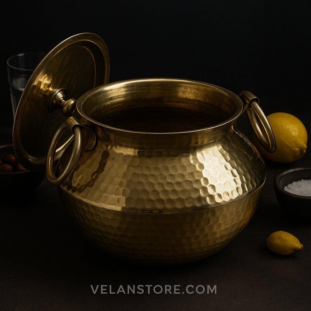 Brass Patili / Degchi - Naturally Non Stick , Non Toxic, Teflon Free