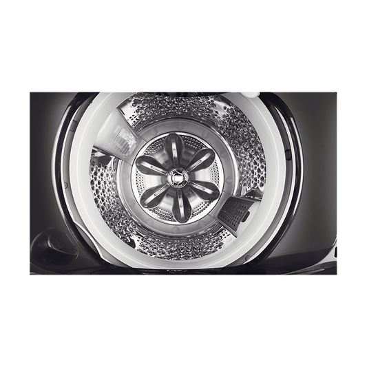 LG 10 kg 5 Star Inverter Fully Automatic Top Load Washing Machine (THD10SWP.APBQEIL, In-Built Heater, Platinum Black)