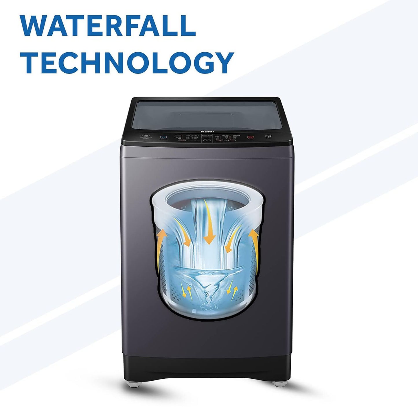 Haier 8 kg Fully Automatic Top Load Washing Machine (HWM80-H826S6, In-built Heater, Jade Silver)