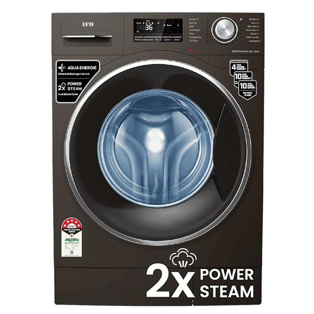 IFB 9 kg 5 Star Fully Automatic Front Load Washing Machine (Executive Plus MXS 9014, Crescent Moon Drum, Mocha)
