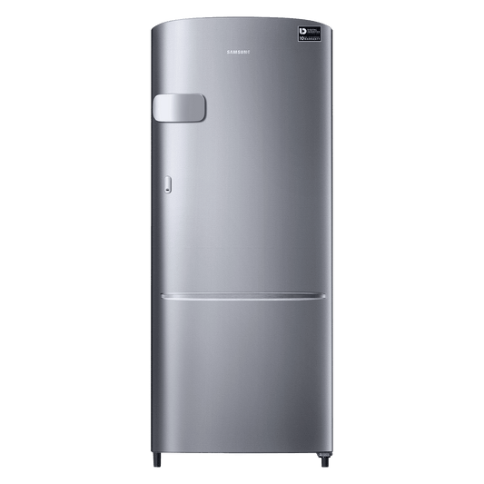 SAMSUNG Stylish Grande 183 Litres3 Star Direct Cool Single Door Refrigerator with Anti Bacterial Gasket (RR20C2Y23S8/HL, Elegant Inox)
