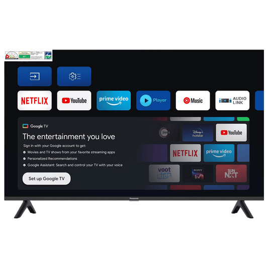Panasonic MS Series 80 cm (32 inch) HD LED Smart Google TV with Dolby Digital Audio