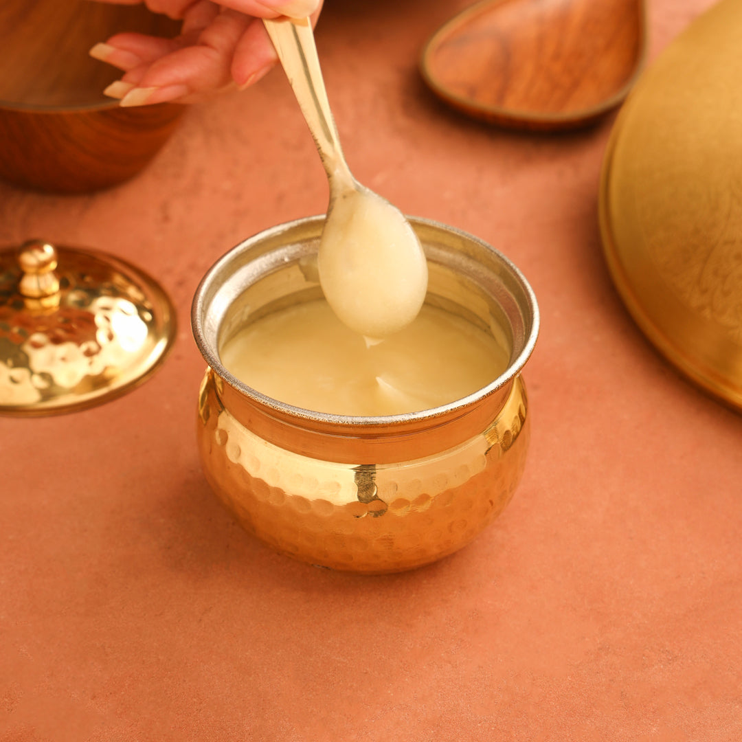 Brass Ghee Pot (3.5 Inch)