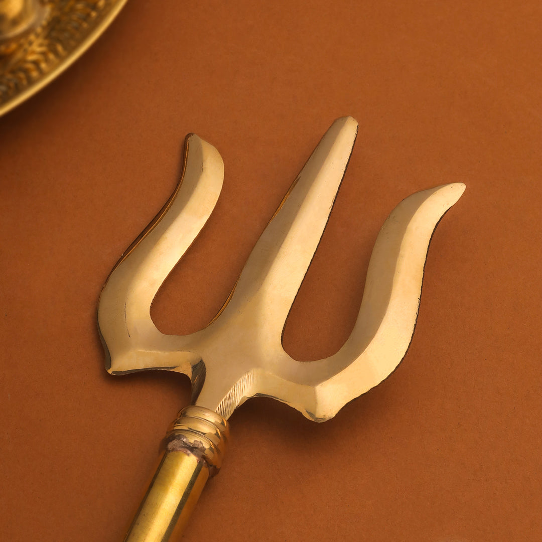 Brass Shiva Trishul (23 Inch)