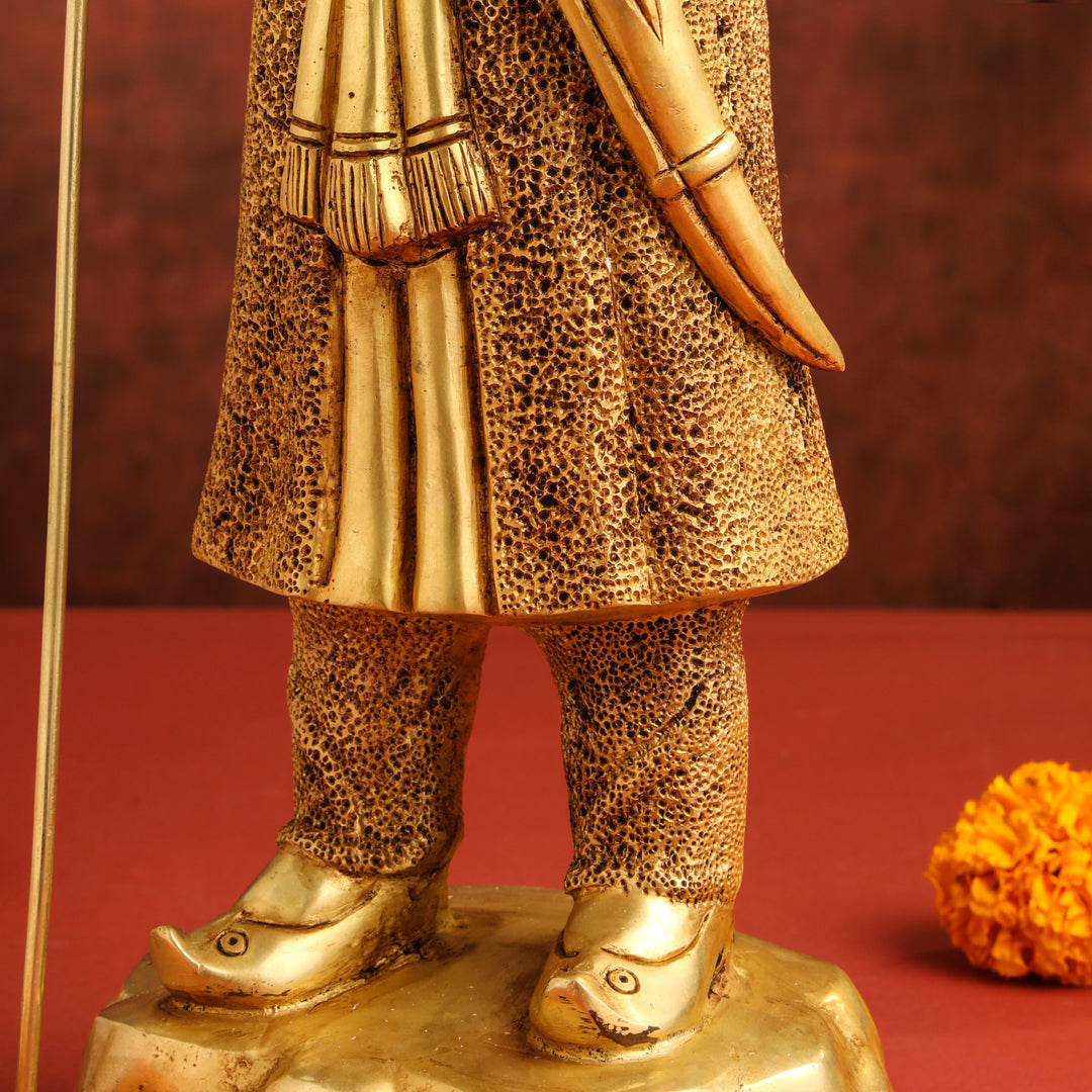 Brass Maharana Pratap Standing Statue (19 INCH)