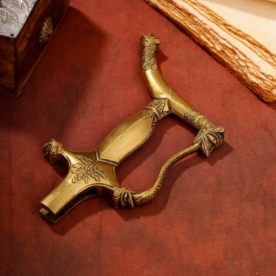 Brass Yali Sword Handle (7 Inch)