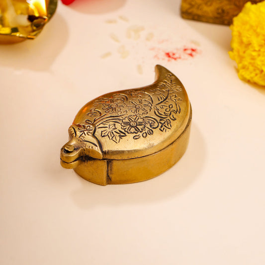 Brass Mango Sindoor/Chopda box