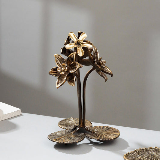 Brass Decorative Urli With Tree Showpiece