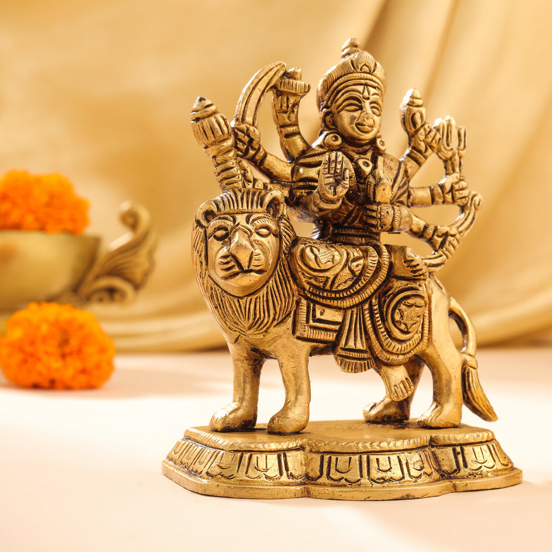 Brass Durga Devi Idol (4.5 Inch)