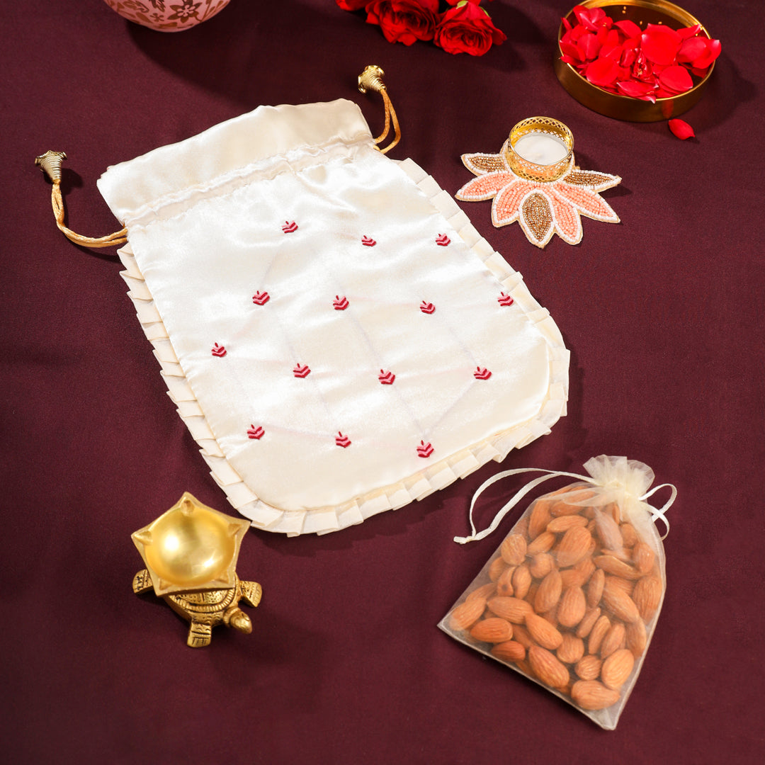 Brass Cow Shrinathji Festive Potli/Hamper