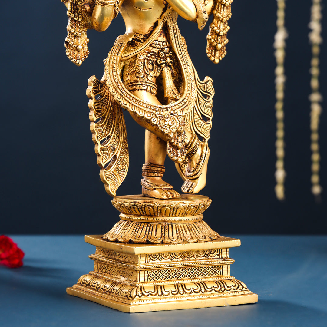 Brass Krishna Statue (19.5 Inch)