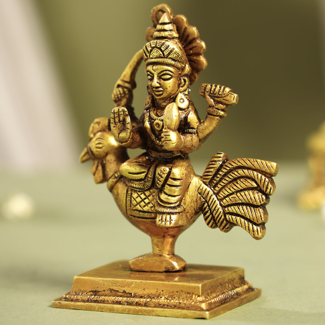 Brass Bahuchara Mata Idol (4.5 Inch)
