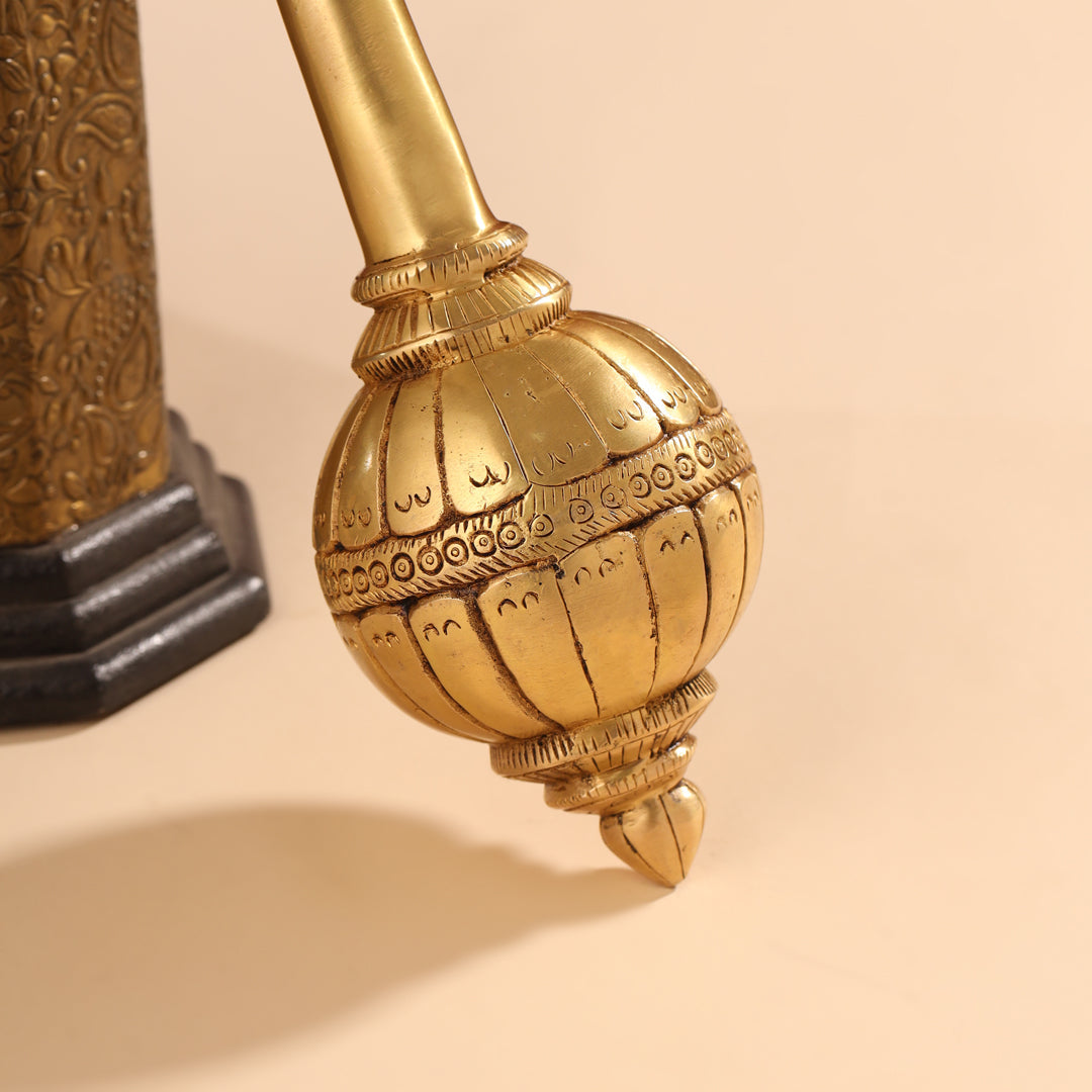 Brass Hanuman Mace/Gada (13.5 Inch)