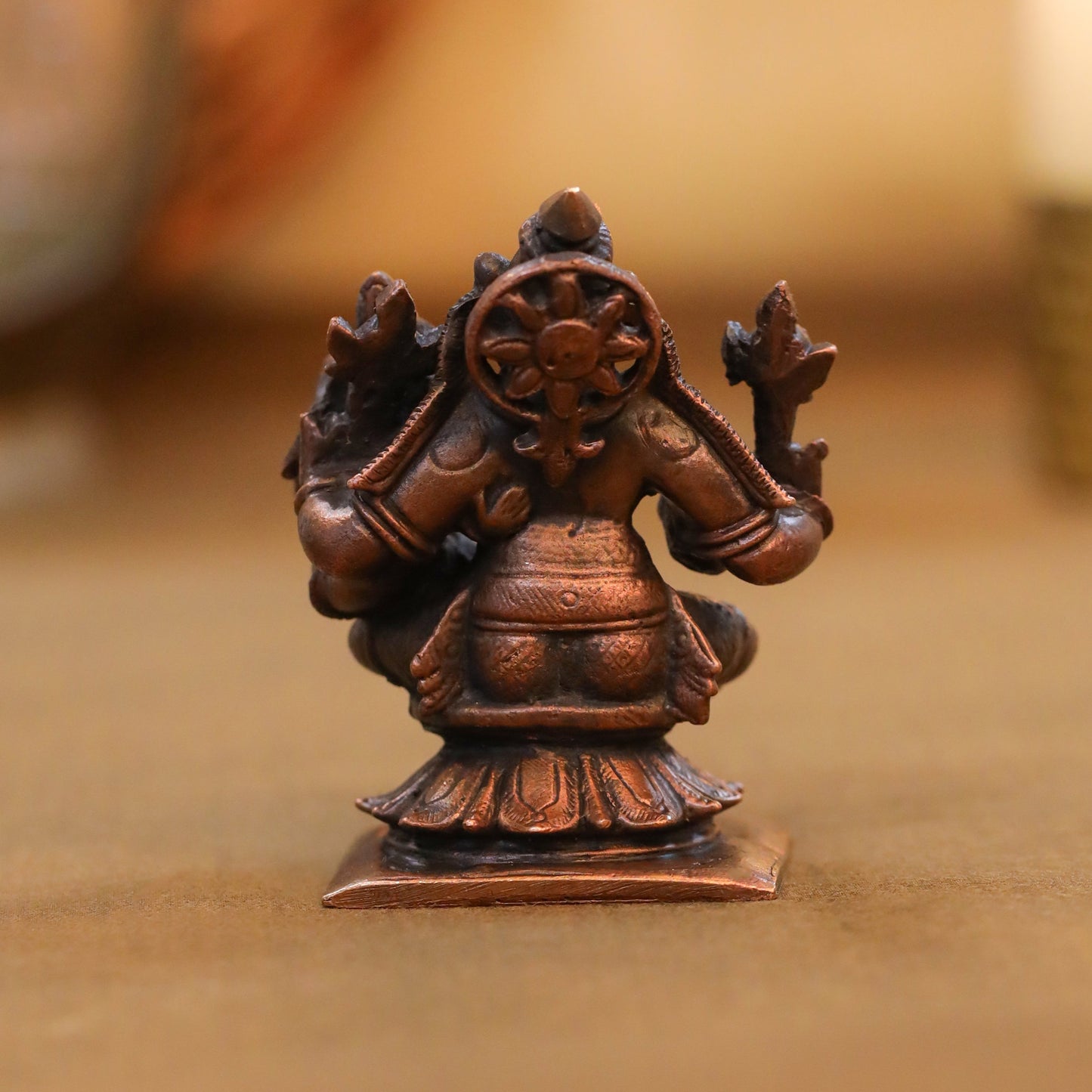 Copper Varaha Lakshmi Idol (2.5 Inch)