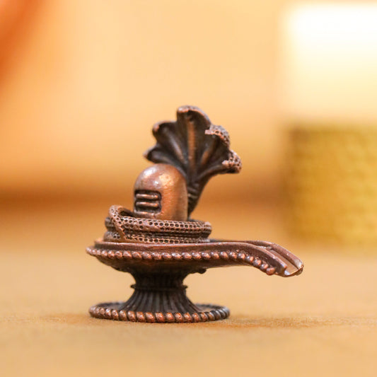 Copper Shivling/Shivlingam Idol (1.8 Inch)