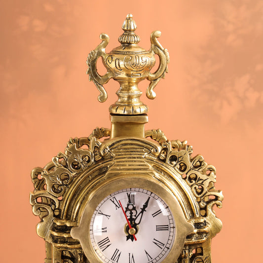 Brass Vintage Table Clock/Watch (14 Inch)
