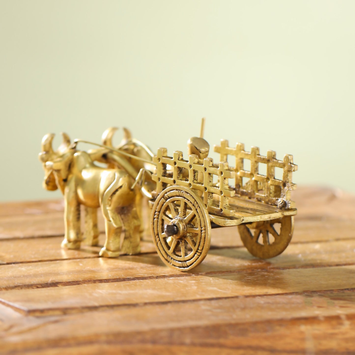 Brass Double Bullock Cart (2 Inch)