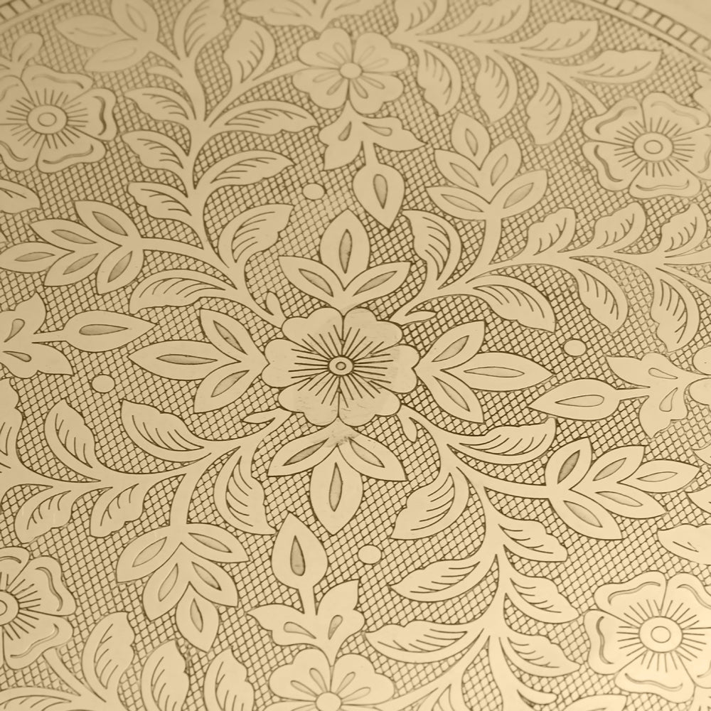 Brass Traditional Pooja Thal (17 Inch)