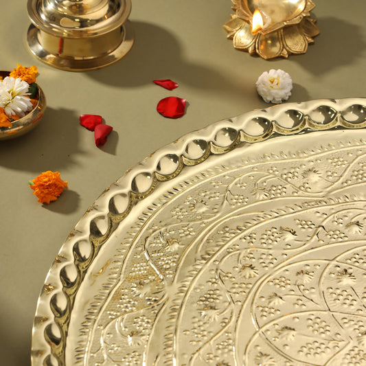 Brass Traditional Pooja Thal