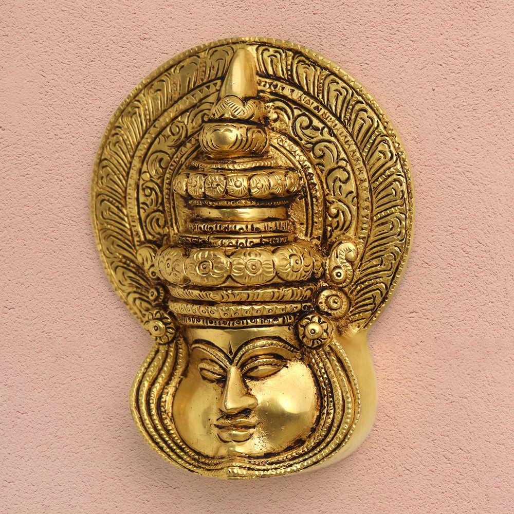 Brass Kathakali Wall Hanging (5.5 Inch)