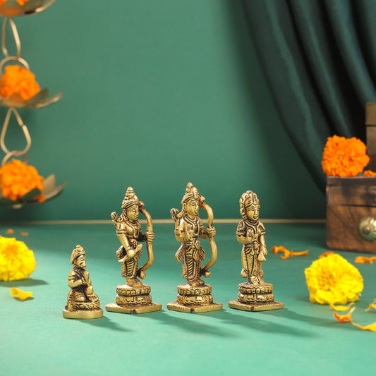 Brass Ram Darbar Idols Set