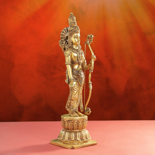 Brass Lord Ram Standing Statue (24.5 Inch)