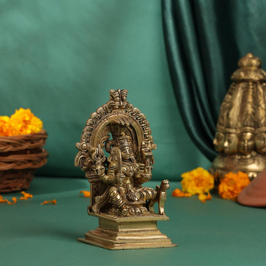 Brass Karumari Amman Idol (5.5 Inch)