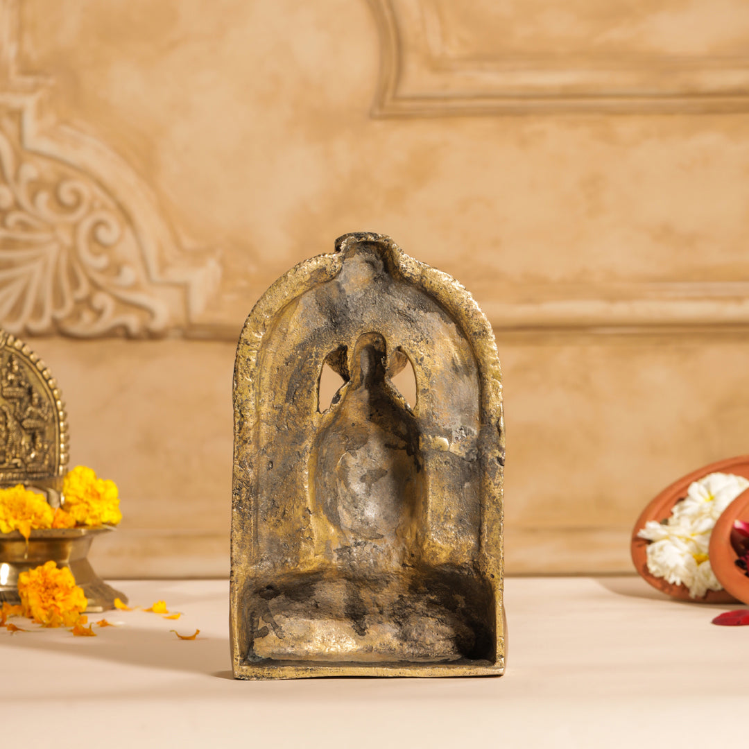 Brass Shiva Head Idol With Kirtimukha (8.5 Inch)