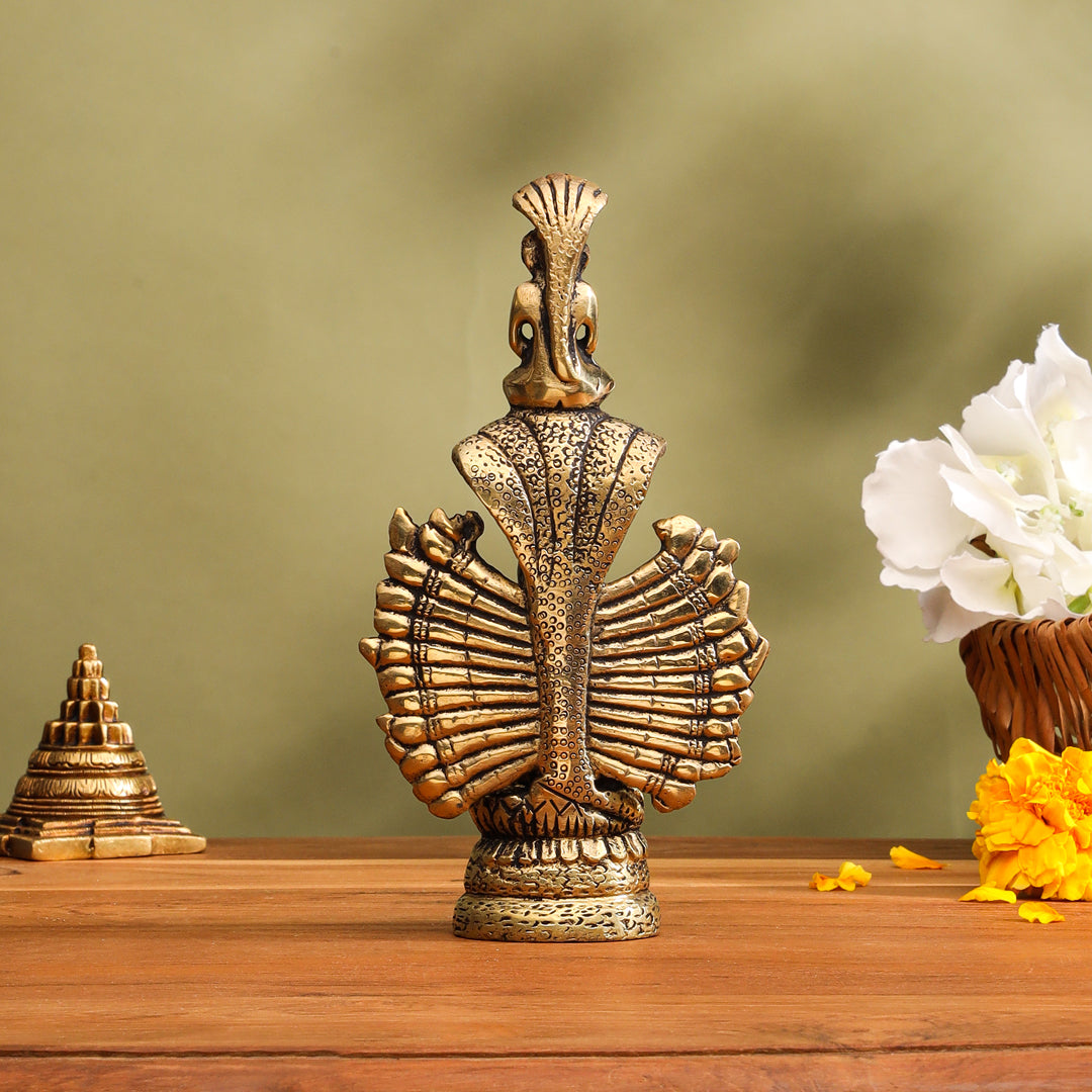 Brass Goddess Padmavati Idol (6.2 Inch)