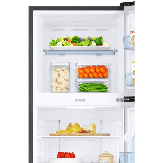 SAMSUNG 236 Litres 3 Star Frost Free Double Door Convertible Refrigerator with Anti Bacterial Gasket (RT28C3733BX/HL, Luxe Black)