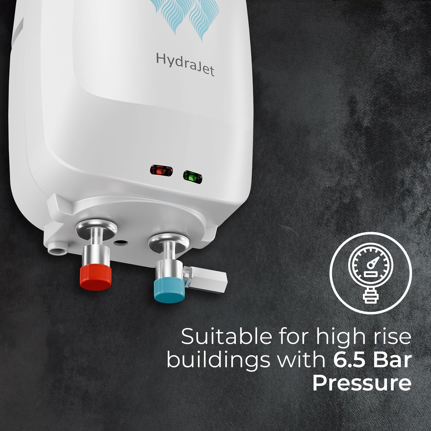 Crompton Hydrajet 3 Litre 5 Star Vertical Instant Geyser with Advanced 4 Level Safety (White)