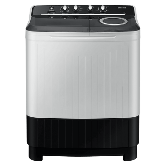 SAMSUNG 9 kg 5 Star Semi Automatic Washing Machine with Hexa Storm Pulsator (WT90C4260GG/TL, Light Grey)
