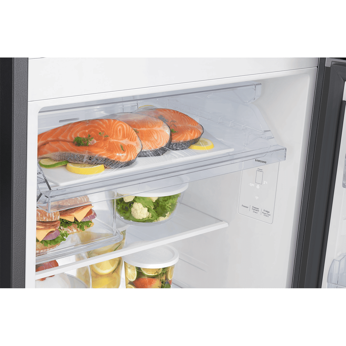 SAMSUNG 330 Litres 3 Star Frost Free Double Door Smart Wifi Enabled Refrigerator with Twin Cooling Plus Technology (RT34DG5A4DB1HL, Black Matt)
