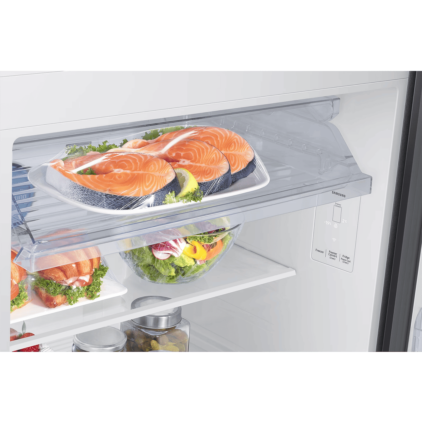 SAMSUNG Bespoke 467 Litres 2 Star Frost Free Double Door Smart Wifi Enabled Refrigerator with AI Energy Mode (RT80F51C2FHL, Black Doi)