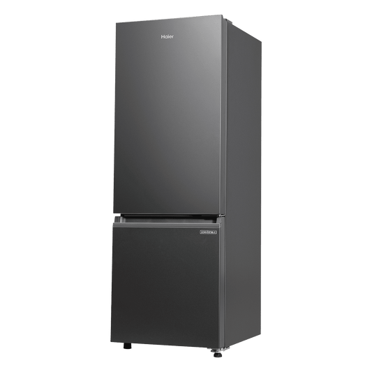 Haier HRB-2872I 237 Litres 2 Star Frost Free Double Door Bottom Mount Convertible Refrigerator with Turbo Icing Technology (HRB-2872IBGB-P, GE Black)