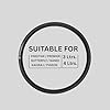 Mini Rubber Gasket for Pressure Cooker Lid, Black, 19.5 cm Outer Diameter, Compatible with Prestige, Premier, Butterfly, Nandi, Kaviraj, Pigeon 3L/4L Aluminium Cookers